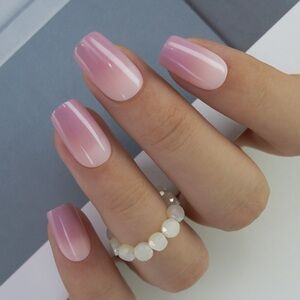 Pink Ombre Nails